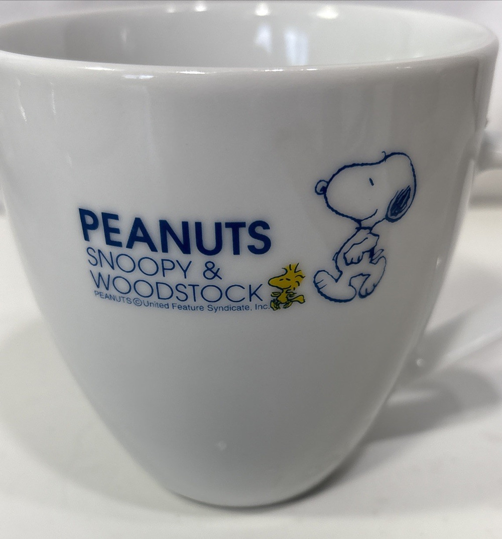 Peanuts Snoopy and Woodstock White Ceramic Promotional Mug